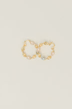 Twisted Sisters Plated Alloy Hoop Earrings