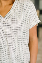You Just Get It V-Neck Top