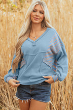 Dusk Til Dawn Striped Oversized Pullover