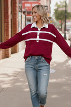 Prep School Chic Wine Polo