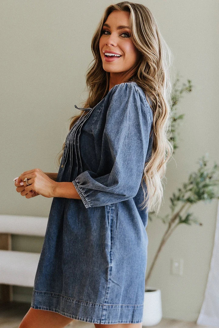 What Dreams Are Made Of Denim Dress
