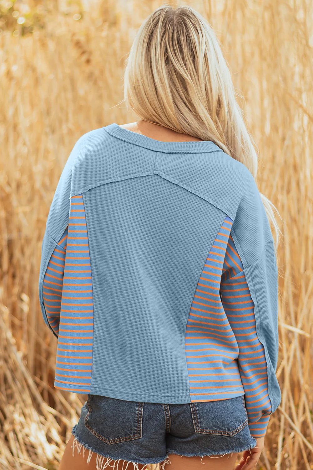 Dusk Til Dawn Striped Oversized Pullover