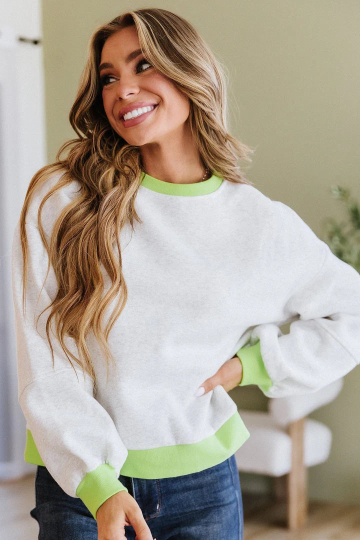 Liv Contrast Trim Sweatshirt
