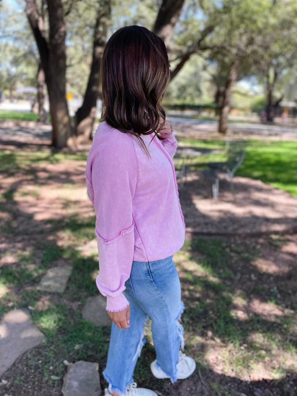 PREORDER: Tara Exposed Seam Sweatshirt