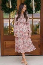 Bloom and Twirl Satin Floral Dress