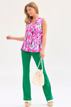 Dear Scarlett Lizzy Tank Top in Pink/Teal