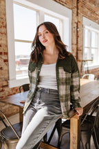 London Plaid Button Up Shacket