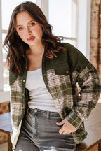 London Plaid Button Up Shacket