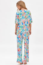 Dear Scarlett Cabana Set in Floral Royal